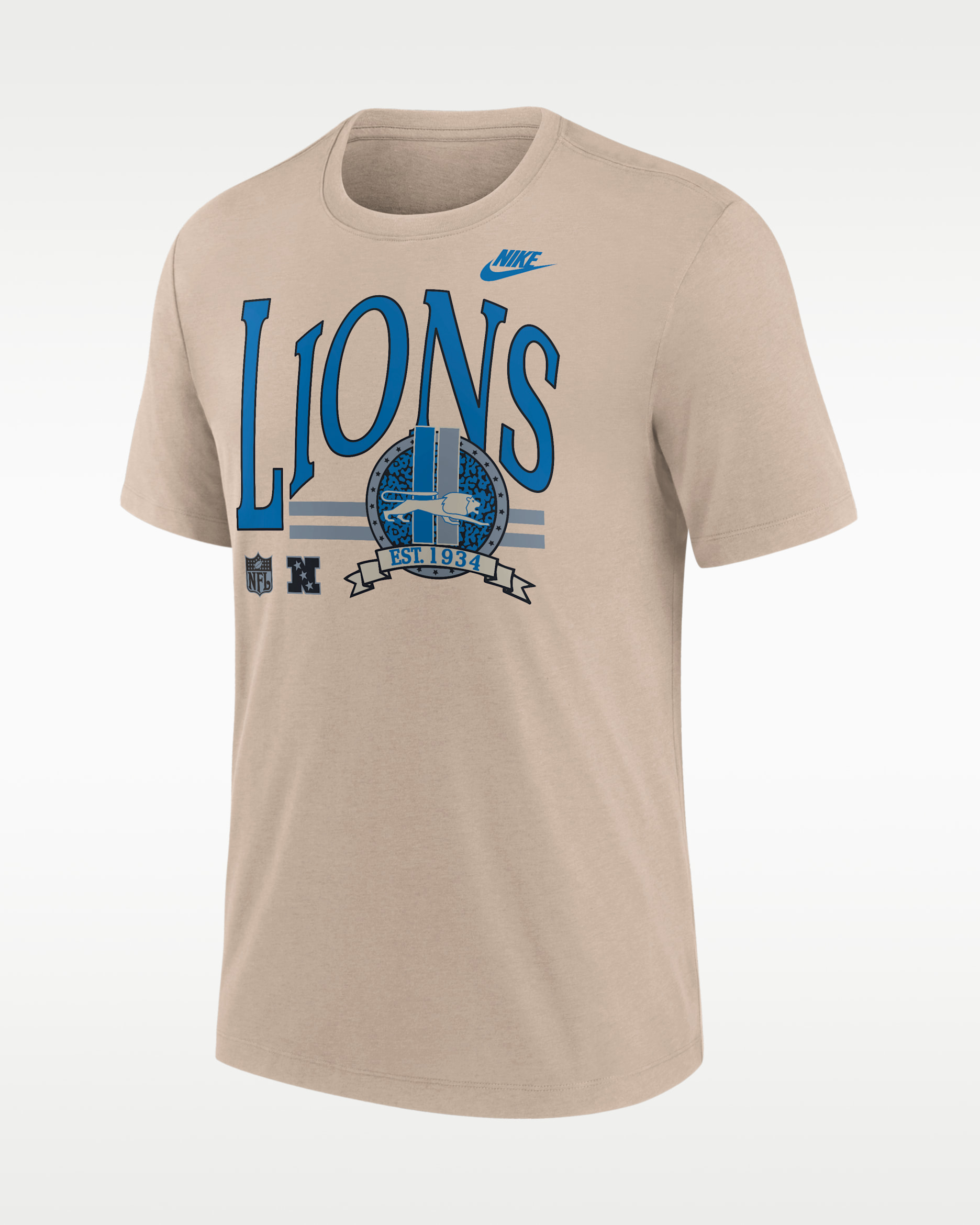 ナイキ製　NFL デトロイト・ライオンズ ユニフォーム [スペシャルセール！] Detroit Lions Rewind Men's Nike NFL T-Shirt. Nike.com